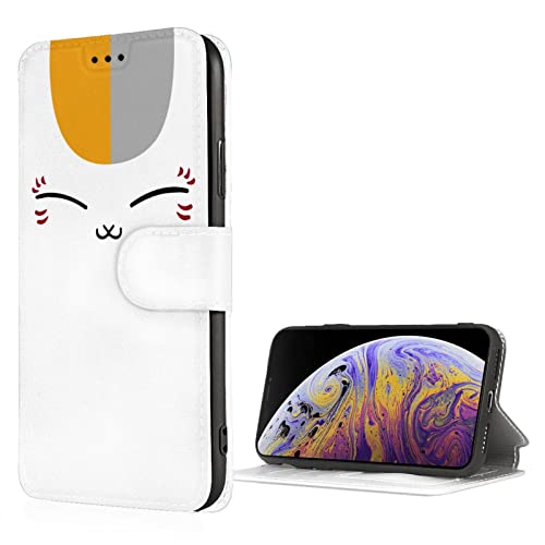 Iphone7/8ケース 夏目友人帳 ニャンコ先生 猫 スマホケース 手帳型 おしゃれ Iphone7ケース Iphone8ケース 携帯ケース カード収納 レザー 携帯カバー 落下防止 スリム 軽量 持ちやすい 滑り止め 柔軟 マット感 脱着簡単 指紋防止