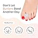 Gel Toe Separators for Overlapping Toes, Bunions, Big Toe Alignment, Corrector and Spacer， Preventing Rubbing & Relieve Pressure - 4 Pack (Clear)
