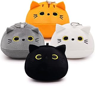 Black Cat Plush Toy, Cute Cat Stuffed Animals Plush Toy for Kids,3Pcs Black Cat Plushie Soft Mini Cat Plush Toys for Girls Boys, Cute Stuffed Cat Doll for Birthday,Christmas