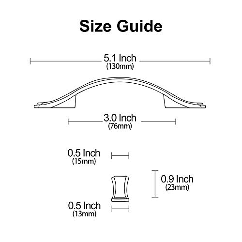 Alzassbg 10 Pack Brushed Satin Nickel Cabinet Pulls, 6.3 Inch(160mm - View #5