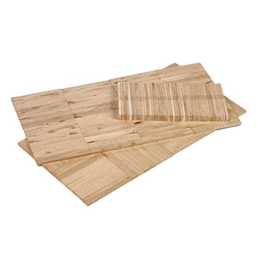 EICHE Bastelklötzchen 160 Stück zum Basteln original vom Klötzchenmann 8 x 22 x 160 mm Holzbausteine Bastelholz ideal für alle DIY Projekte