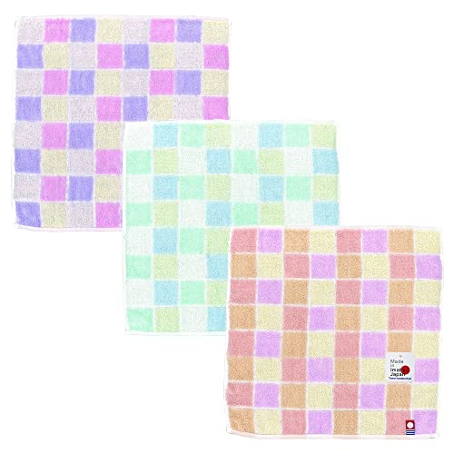 国産 今治タオル タオルハンカチ 3枚セット 綿100% 日本製 25×25 高級 吸水速乾 やわらか ふわふわ (タイプJ)