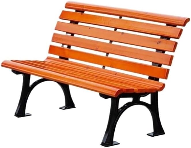 Outdoor Bench, Outdoor Park Bench with Backrest - Durable Garden Chair for Patio, Yard & Public Spaces Patio Bench