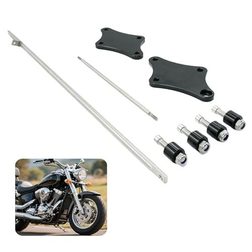 4 Inch Forward Control Extension Kit for Yamaha V Star 650 XVS 650 Custom Custom Classic Silverado, for XVS650 Custom 1998-2016, for XVS650A Classic 1998-2010, XVS650AT Silverado 2002-2010 CNC Billet