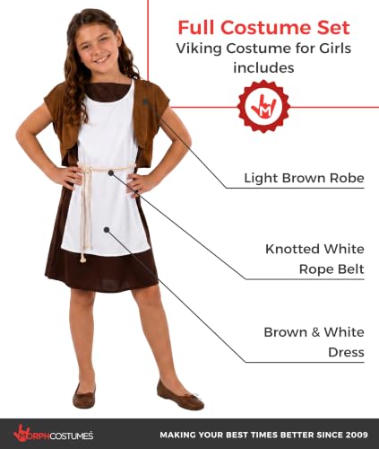 Disfraz vikingo para niñas miniatura 2