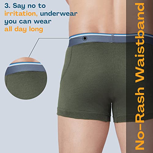 Image of GLOOT Men's Cotton Trunks Striped Briefs