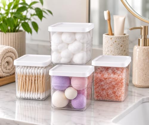 Image of Krevo Multipurpose Storage Containers, 200ml Airtight, BPA Free - Pack of 6