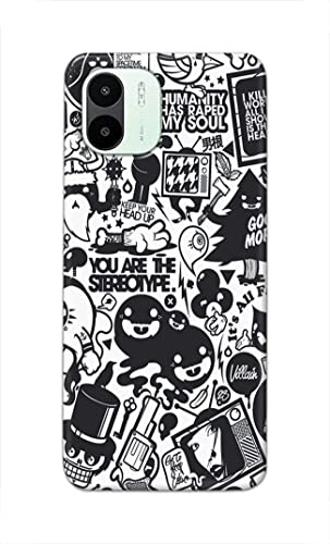 Image of Printed Hard Back Cover Case for Mi Redmi A1 2022 Back Cover (Mixed Cartoon) -702