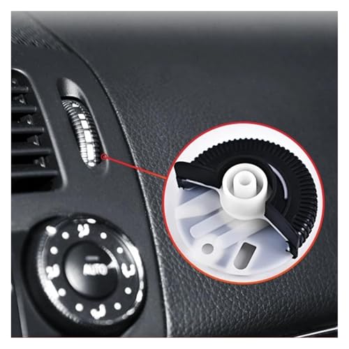 Grille de sortie de climatisation roulette robuste pour console Mercedes W211 - 3