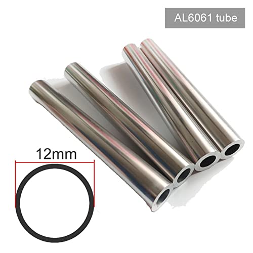 Tubo de aluminio de 12 mm hueco y resistente para bricolaje y reformas ACICS 4