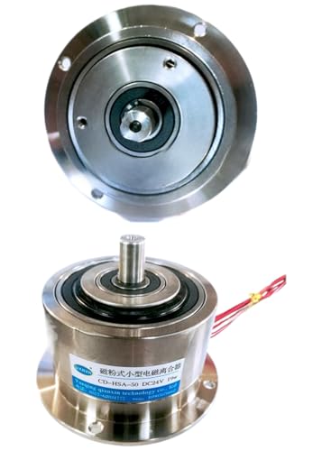 Micro Magnetic Powder Clutch - Heavy-Duty Brake for Printing Textile Machinery Tension Control (CD-HSD-50 (Non-Standard))