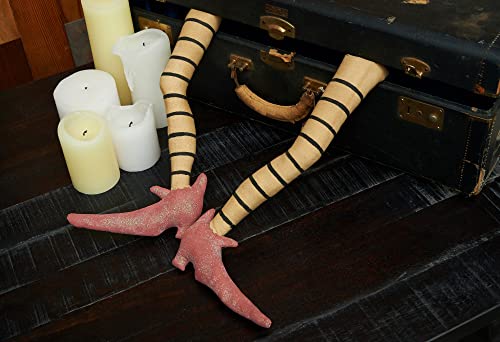 Gallerie Ii Funny Halloween Witch's Legs Feet, Joe Spencer Gathered Traditions Home Decor Decorations A/2 Cream #TOP1