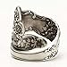 925 Sterling Silver Oxidized Spoon Ring Adjustable Ring Jewelry Gifts for Women
