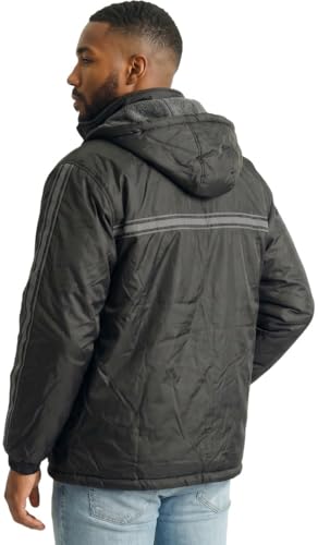 Image of ToBeInStyle Men's Zip Up Long Sleeve High Collar Polar Fleece Jacket