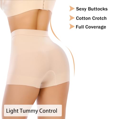 Image of Womens Seamless Shaping Boyshorts Panties Tummy Control Underwear Slimming Shapewear Slip Shorts
