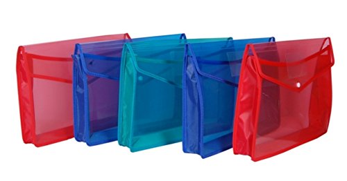 Magpie Collections Flexi Document Case File Folder Set of 5 Assorted Color