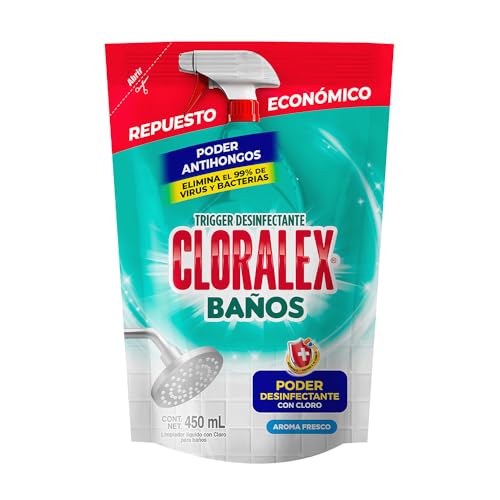 Cloros Y Desmanchadores, Drugstore Cloralex Baños Antihongos con Cloro Repuesto 450ml.