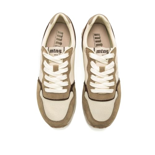 Mtng Para Mujer. 60441 Zapatillas Joggo MarróN (36), Tela, Plano, Cordones, Casual - 6