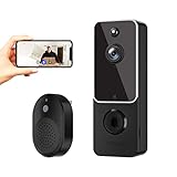 Aiwit Doorbell Camera Wireless, Smart Video Doorbell with AI Smart Human Detection, Wider-Angle Lens