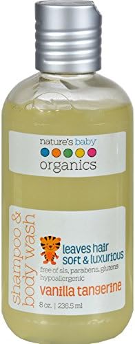 YEASUN Nature's Baby Organics Shampoo and Body Wash Vanilla Tangerine - 8 fl oz