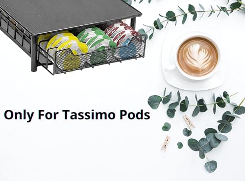 EXZACT Coffee Capsule Drawer for Tassimo Pods - Holds Up to 60 Coffee Pods, Stylish Coffee Dispenser and Stand - Image 9