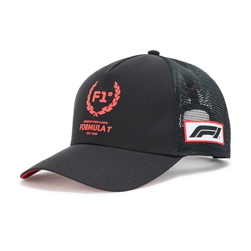 Puma Unisex Formula 1 Trucker Cap, Black AH25, One Size
