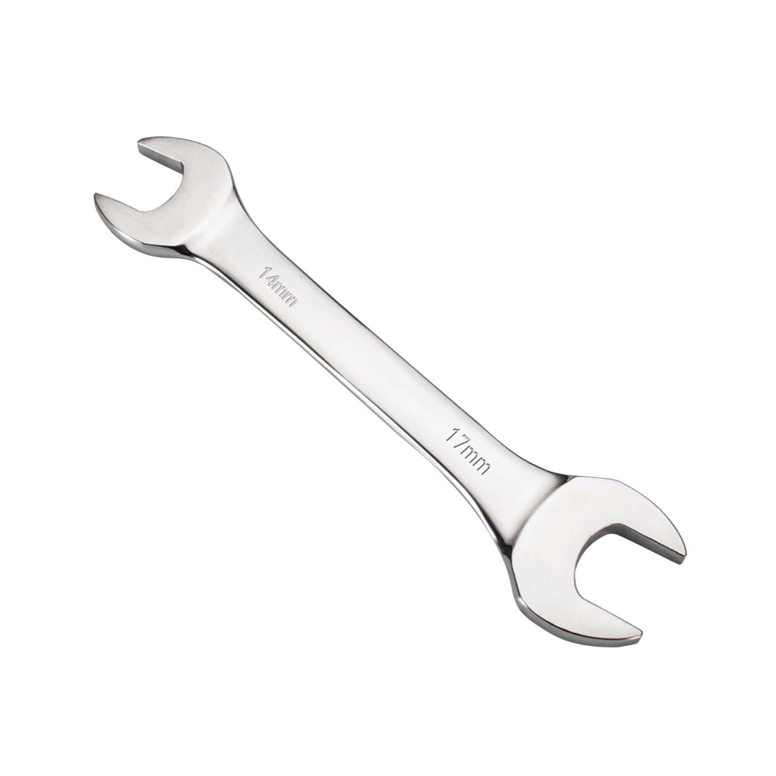 Mandouer 14mm x 17mm Double Open End Spanner, Metric CR-V Steel Wrench