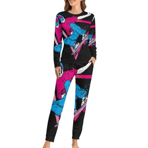 Pyjama femme planche à roulettes pour des soirées cocooning confort