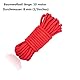 Hanyi [4 Pack]10 M / 32 Fuß Baumwollseil Bondage Seil für Binden von BDSM-Spiele, Gepäck, Schlafzimmerfantasien, Nähen, Verpackungswerkzeuge (Rot)