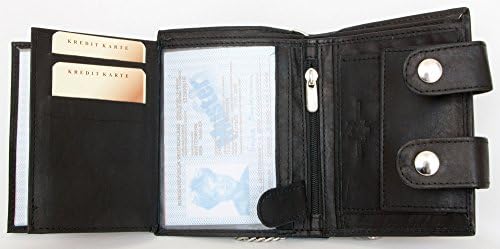 Men's RFID Biker's Wallet with 45 cm Long Metal Chain to Hang