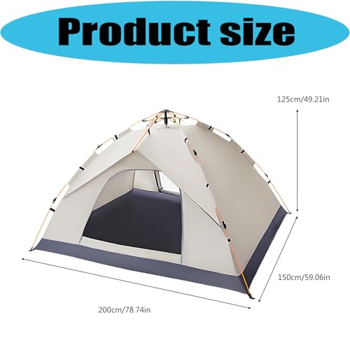 Carpa automática popup para camping impermeable tipo pesado miniatura 6