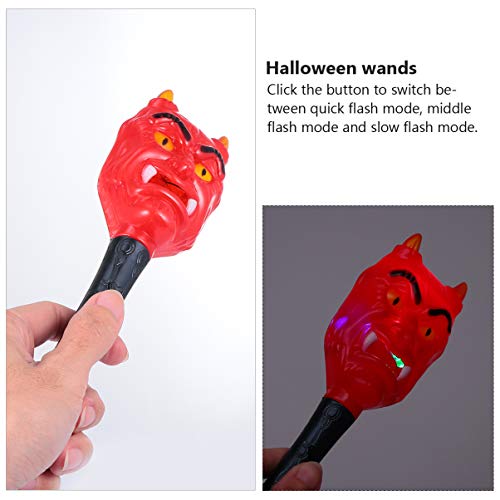 KESYOO Halloween Led Varinha Acesa Piscando Brilho Mágico No Escuro Vara Noite Festa Varinha Brinque