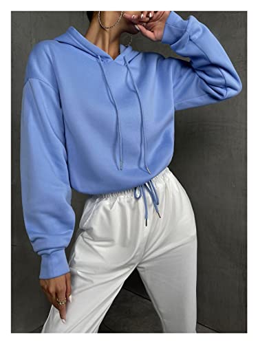 Sweat à capuche GBCCNM bleu taille M confortable pour femme - 2