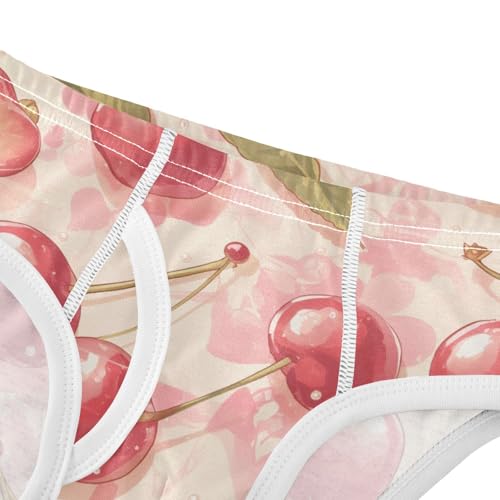 KLL Red Cherry Boys Toddler Cotton Boxer Briefs Breathable Undies4