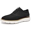 RYIKA Men’s Casual Sneakers Dress Shoes – Comfort Dress Sneakers Mesh Knit Lightweight Breathable Formal Oxford Business…