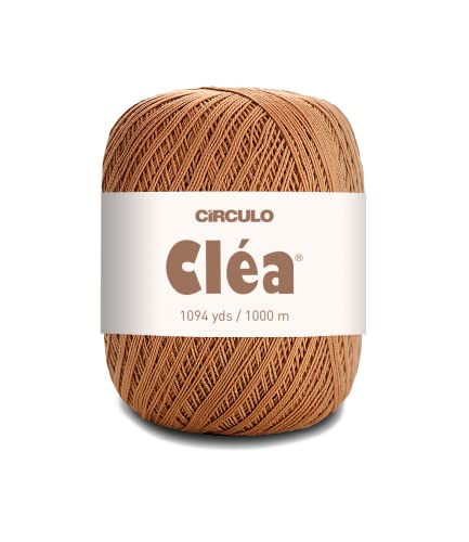 Fio Circulo Clea – Linha de crochê tamanho fino 20-100% algodão brasileiro mercerizado (pacote com 1