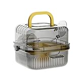 Espace d'activité amélioré : le sac de transport pour hamster intègre une cage à deux niveaux avec des zones multi-activités, offrant aux petits animaux une maison confortable toute l'année, que ce soit à l'intérieur ou à l'extérieur, encourageant l'exploration et l'exercice tout en conservant la commodité pour les propriétaires d'animaux lors de l'installation et de l'entretien