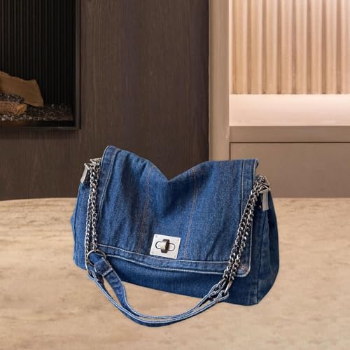 Denim Shoulder Bag for Women Casual Handbag for Outdoor Wedding Birthday Party3