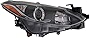 Evan-Fischer Headlight Assembly Compatible with 2014-2016 Mazda 3 Halogen Passenger Side