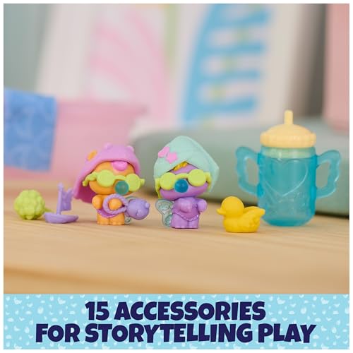 HATCHIMALS Alive – 2 Hatchimals Eggs + Shower Colour Change – 2 Collectible Figures that Change Colour + 15 Accessories – To Splash With Water – Figurine – Children's Toy 5 Years and Above