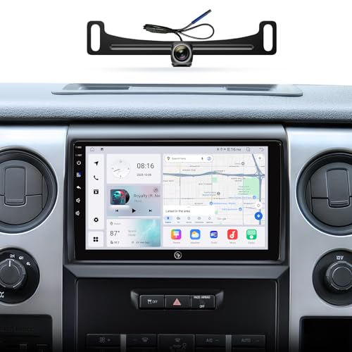 9" Android 13 Car Stereo for Ford F150 2009-2014 - 4G+64G Wireless CarPlay Radio Upgrade with HD Touch Screen, GPS Navigation, 1080P Backup Camera (No 4.2"/8" OEM Screen)