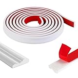 MYLERCT 40 mm x 5 m Deckenleisten Selbstklebend, Weiße Zierleiste...