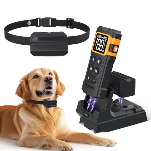 2-in-1 Wireless Dog Fence & Dog Training Collar, Electric Fence for Dogs, 3 Training Modes, IPX7...
