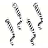 YOUZMY 4 pièces embouts de câble Bowden en forme de Z   Universel   Pour tondeuses à gazon, tracteur à axe unique, kart, mini vélo, outils de jardin pour câbles de frein à gaz jusqu'à 2 à 2,5 mm