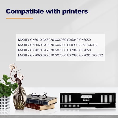 LAIPENG MC-G01 Ink Maintenance Cartridge Compatible for MAXIFY GX6010 GX7010 GX6020 GX7020 GX6030 GX7030 GX6040 GX7040 GX6050 GX7050 GX6060 GX7060 GX6070 GX7070 GX6080 GX7080 G6090 G7090 Printer Tank - Image 2