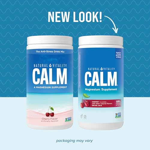 image for Natural Vitality Calm, Magnesium Supplement, Anti-Stress Drink Mix Pow