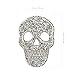 FAVOMOTO 5PCS Iron on Patches, Skull Rhinestone Patches Rhinestone Skull Applique Diamond Appliques Adhesive Glitter Clothing Repair Decoration Patch for DIY Clothing Jeans Bags Accessory