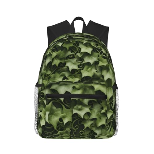 Sac à dos de randonnée et camping léger avec motif lierre champêtre