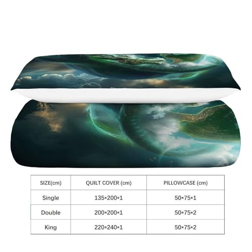 Dragon housse de couette microfibre parure lit ado - 4
