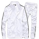 weisser trainingsanzug adidas Material: Polyester, weich und angenehm, super bequem zutragen.